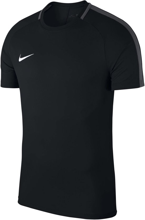 Nike Dry Academy 18 Sportshirt Heren – Black/Anthracite/White