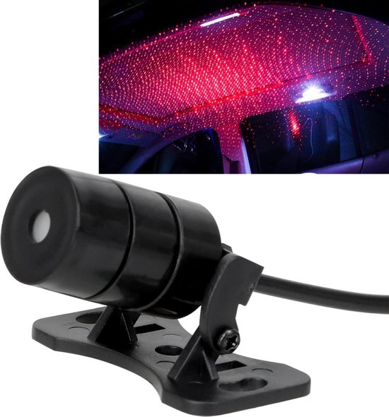 HMerch™ Sterrenhemel Projector Auto – Sterren Projector – USB – Voor in auto – Sterrenhemel Plafond Auto – Autoplafond – Sfeer verlichting – Interieru Verlichting – Lamp – Plug and play – Zwart