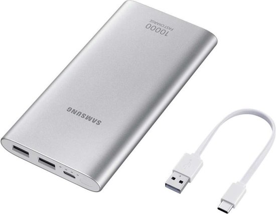 Samsung Powerbank – USB C – 10.000 mAh – Zilver